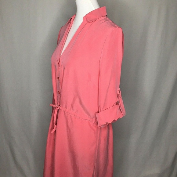 Soft Surroundings Shirt Dress LS With Roll-Tab Opt - Picture 7 of 8